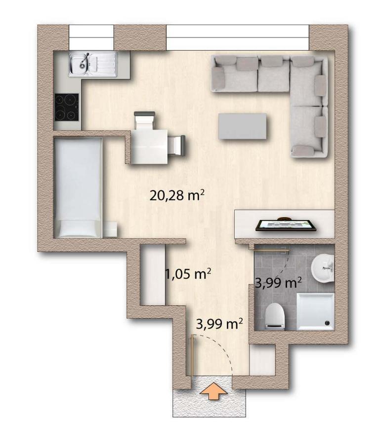 Gluecksburg Ferienwohnung 'Kursnord' Rotenhaus エクステリア 写真